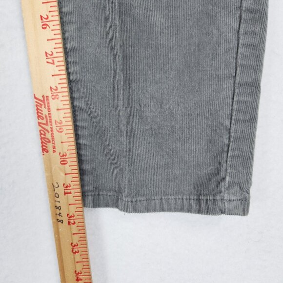Prana Pants Womens 8 Gray Trinity Corduroy Mid Rise Skinny Leg Flat Front Casual - Picture 5 of 11